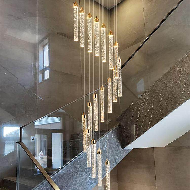 现代简约水晶楼梯吊灯复式别墅长吊灯中空挑高loft旋转大客厅灯具,节庆用品/礼品,新娘配件,淘宝优惠券,粉丝福利购,淘宝优惠卷