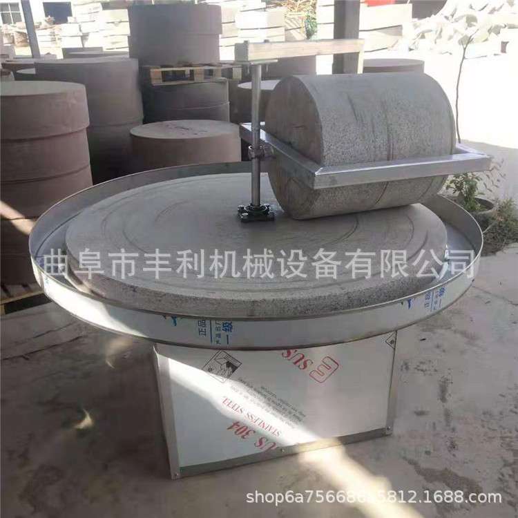 花岗岩石老式石碾 景区生态园手推石碾子 五谷杂粮面粉石碾石磨机