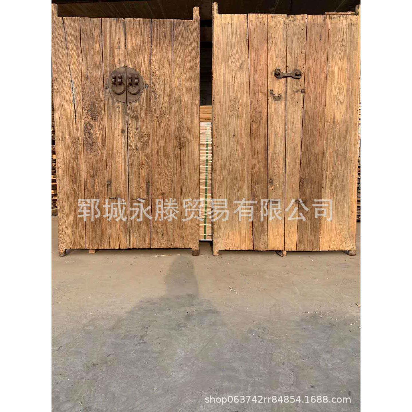 老榆木板吧台板民宿茶台茶桌风化旧门板原木摄影板木桌