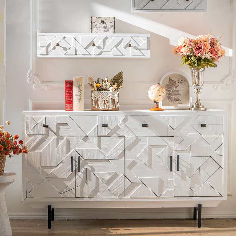新款法式入户玄关柜家用餐边柜民宿白色装饰柜现代轻奢创意收纳柜,电子元器件市场,其它元器件,淘宝优惠券,粉丝福利购,淘宝优惠卷