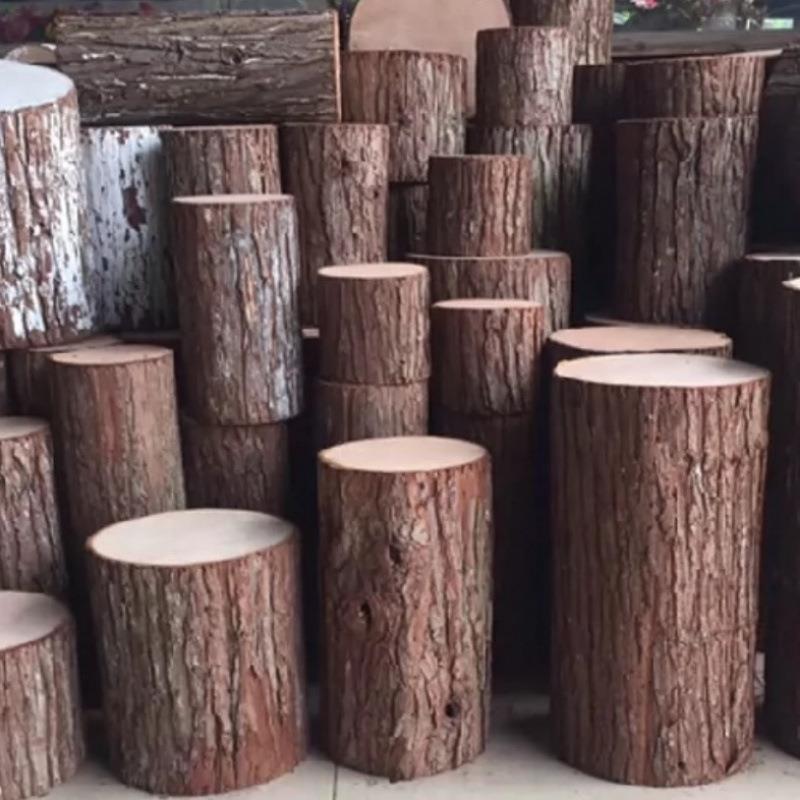 仿真树桩木桩假木桩圆木墩商场4s店服装店餐厅橱窗造景装饰假木头