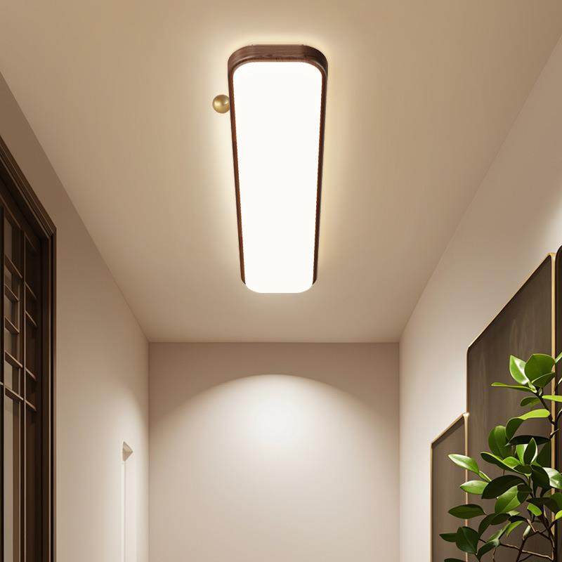 2025年新款过道灯现代简约LED极简卧室灯中古风书房吸顶灯中山灯