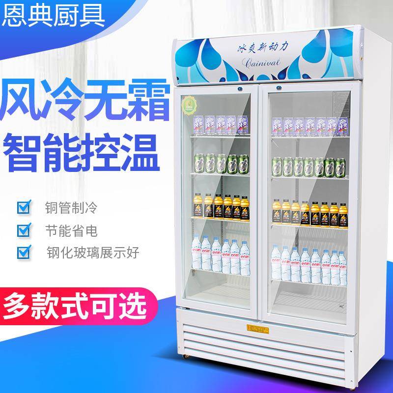 啤酒柜冷藏展示柜立式商用冰箱单门保鲜柜饭店超市冷柜双门 饮料