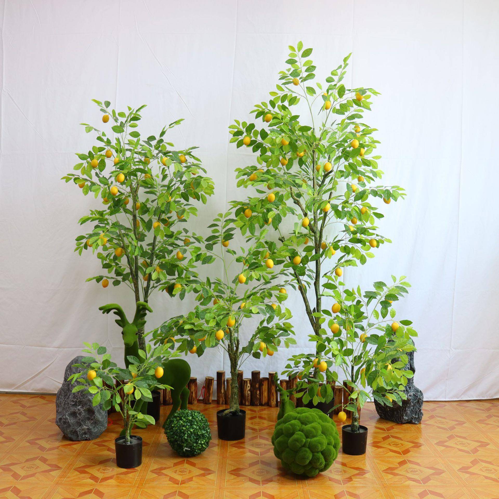 仿真柠檬树盆栽室内客厅装饰植物假树落地摆件家居绿植真图片