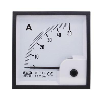 KDSI/康的斯供应 方形指针显示电流表BE-96 DC10V 50A 安培表