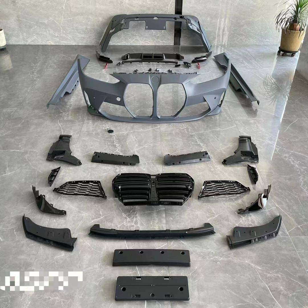 适用于宝马4系g22改装升级g82m4大包围机盖叶子板排气保险杠