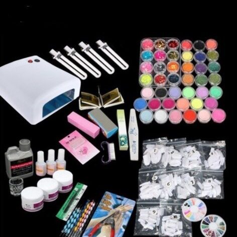 美甲工具用品 水晶光疗甲全 光疗指甲套装 外贸热销款