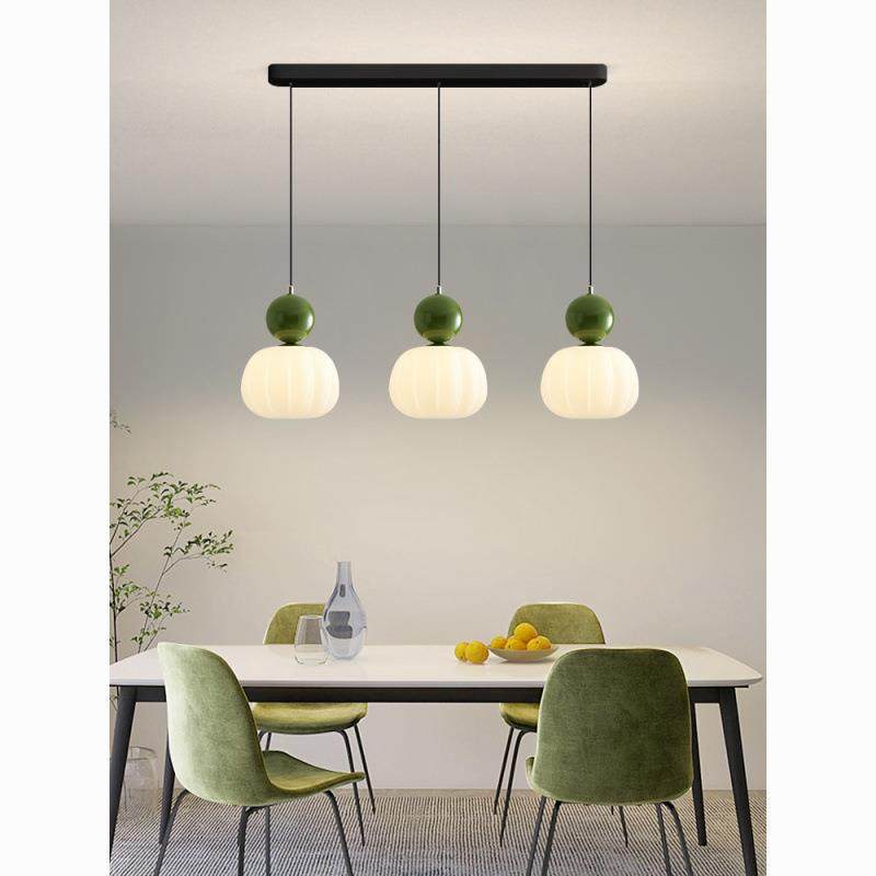 餐厅灯吊灯奶油风网红小南瓜三头饭厅灯全光谱长条吧台灯电商,智能设备,其他智能设备,淘宝优惠券,粉丝福利购,淘宝优惠卷