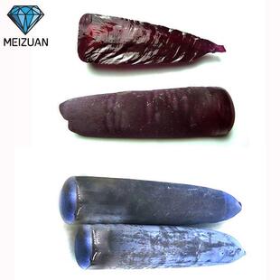 大量供应蓝刚玉红刚玉原料蓝尖晶宝石原石边角碎料宝石工艺品