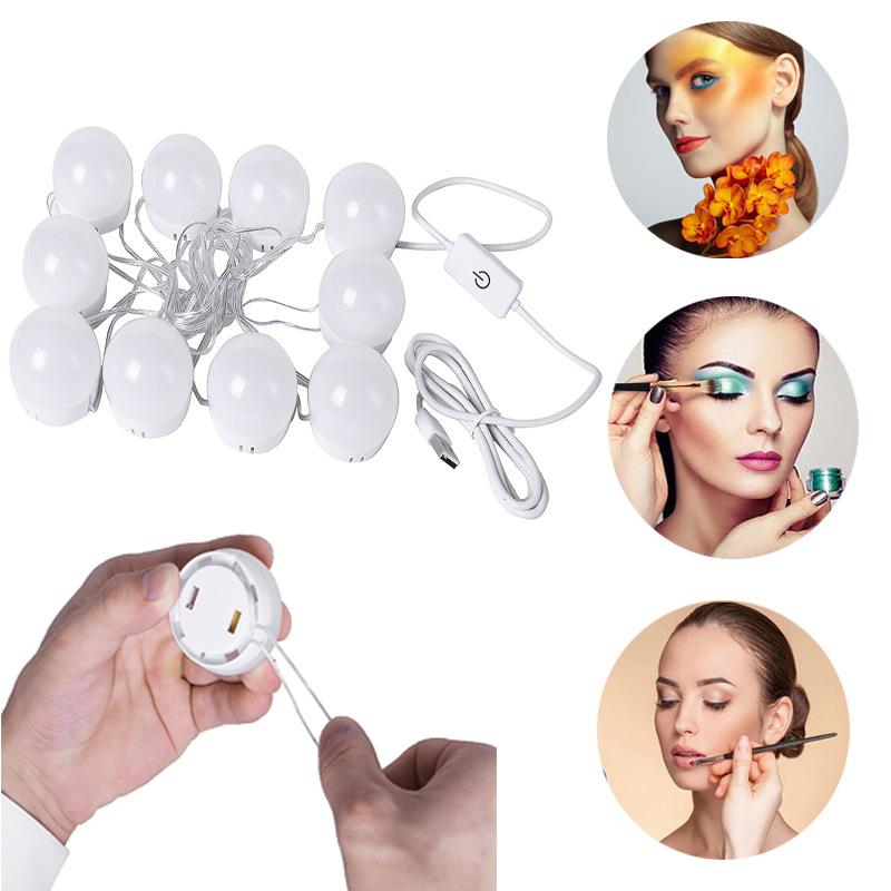 好莱坞镜前灯化妆镜灯泡三色调光化妆补光灯源头厂家led镜子灯泡