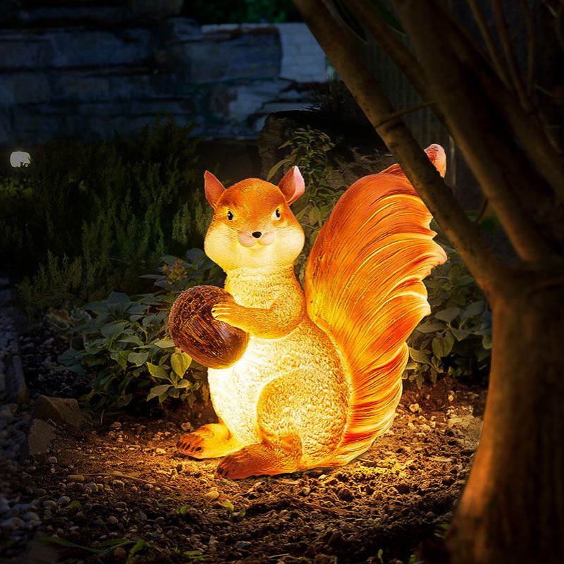 户外仿真松鼠灯文旅庭院发光动物灯公园景观树脂LED景区亮化装饰