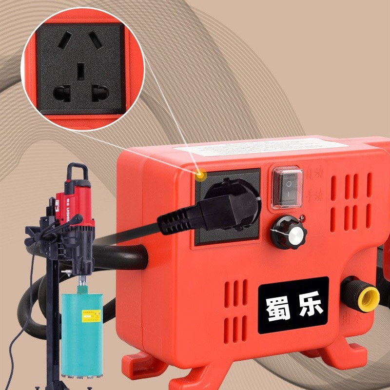 蜀乐水刀开槽机智能联动水泵开槽机微型水泵水钻机切割机石材切割