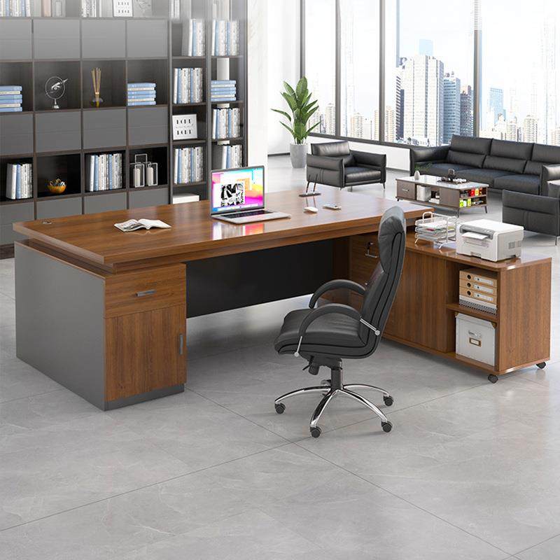 老板桌办公桌椅组合简约现代员工位主管桌办公室家具台式电脑桌子