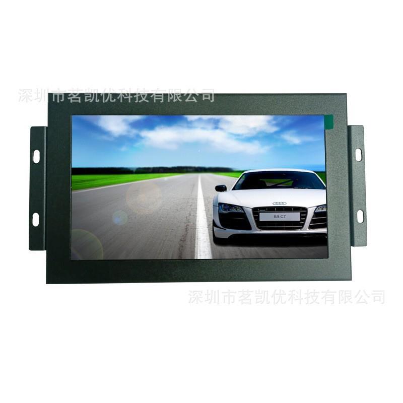 嵌入式机械设备显示器7寸触摸显示器金属壳LED/LCD车载显示器