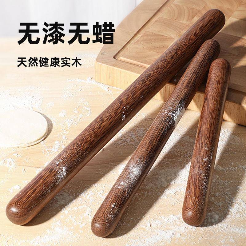高硬鸡翅木皮擀面杖面棒度厂家直供实木家用商用擀棍圆头饺子皮工