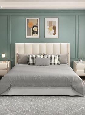 级感轻奢岩高板简约现代皮质床头柜isn网红AAL极简免装卧室安床边