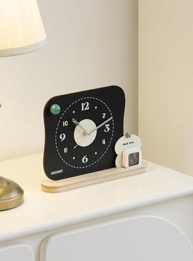 WZOTYOS646OM屋准O入户度玄关温湿桌客面摆件厅电视柜摆台式时钟