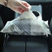 中椅式 车载纸巾331盒遮阳板艺抽布纸盒扶巾手箱车内纸袋背插扣纸