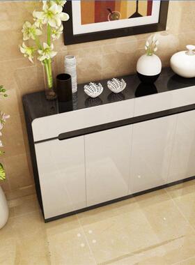 白色现代约北欧烤漆简开门门口鞋大架鞋柜玄关对功能FGL容量阳台