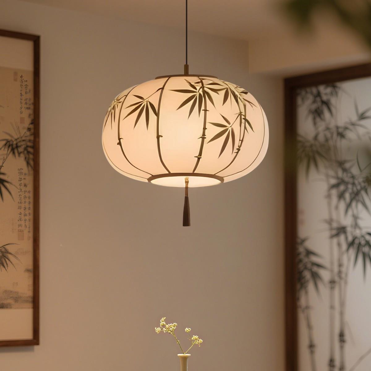 宋式美学风吊灯中国禅意关过道小吊56576复古民宿中式灯玄卧室复