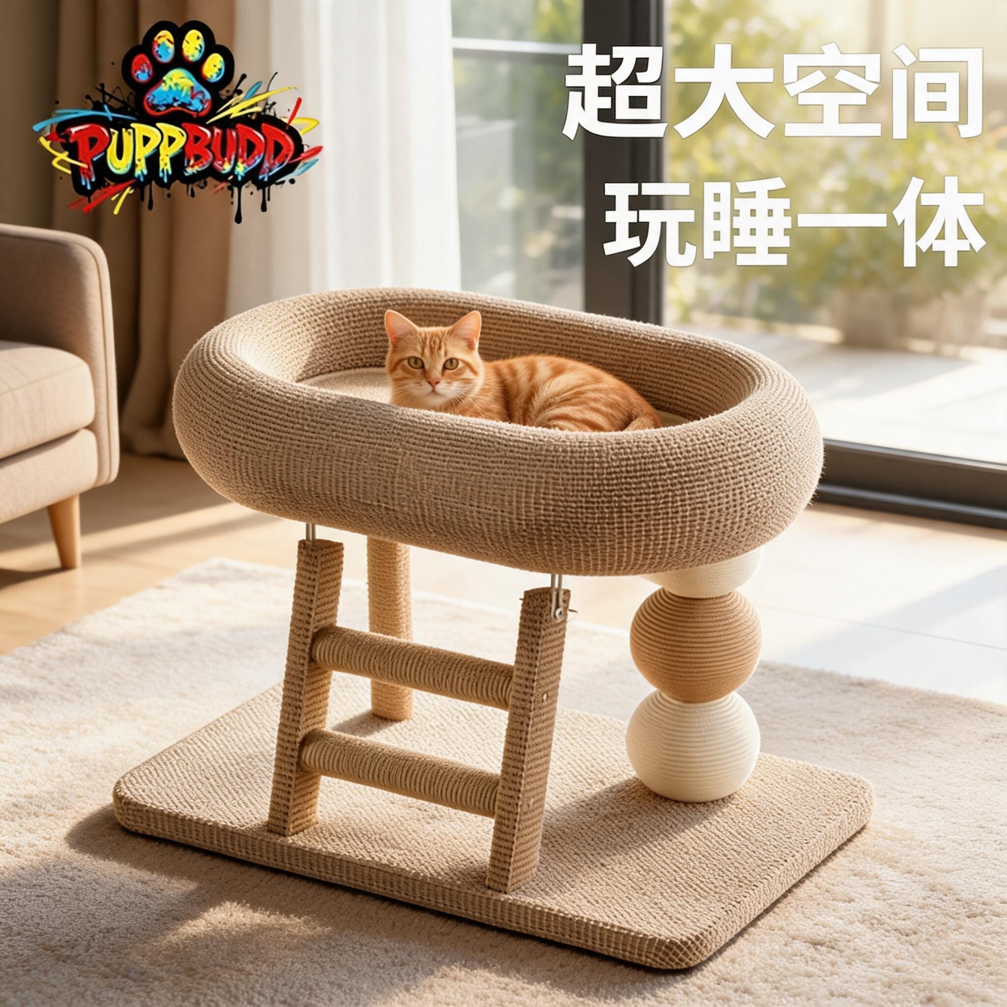 剑麻材质！耐磨不掉屑！猫咪四季