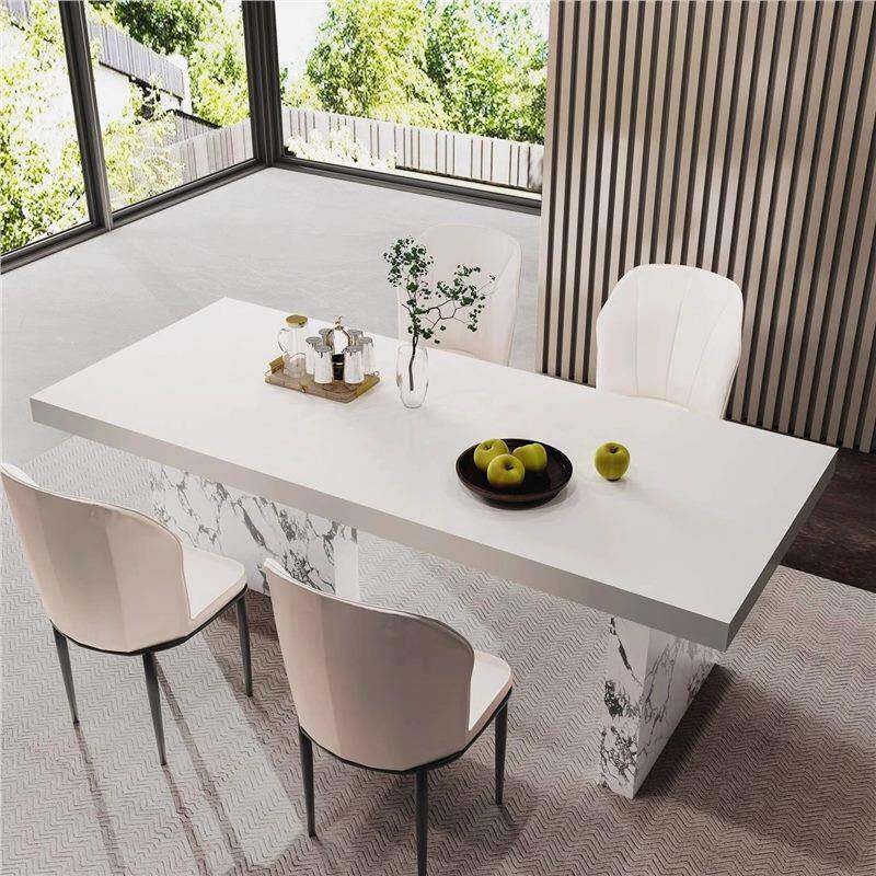 高端餐桌岩板无品牌/家用现简约轻奢20型2小4新款大户岛代台餐椅