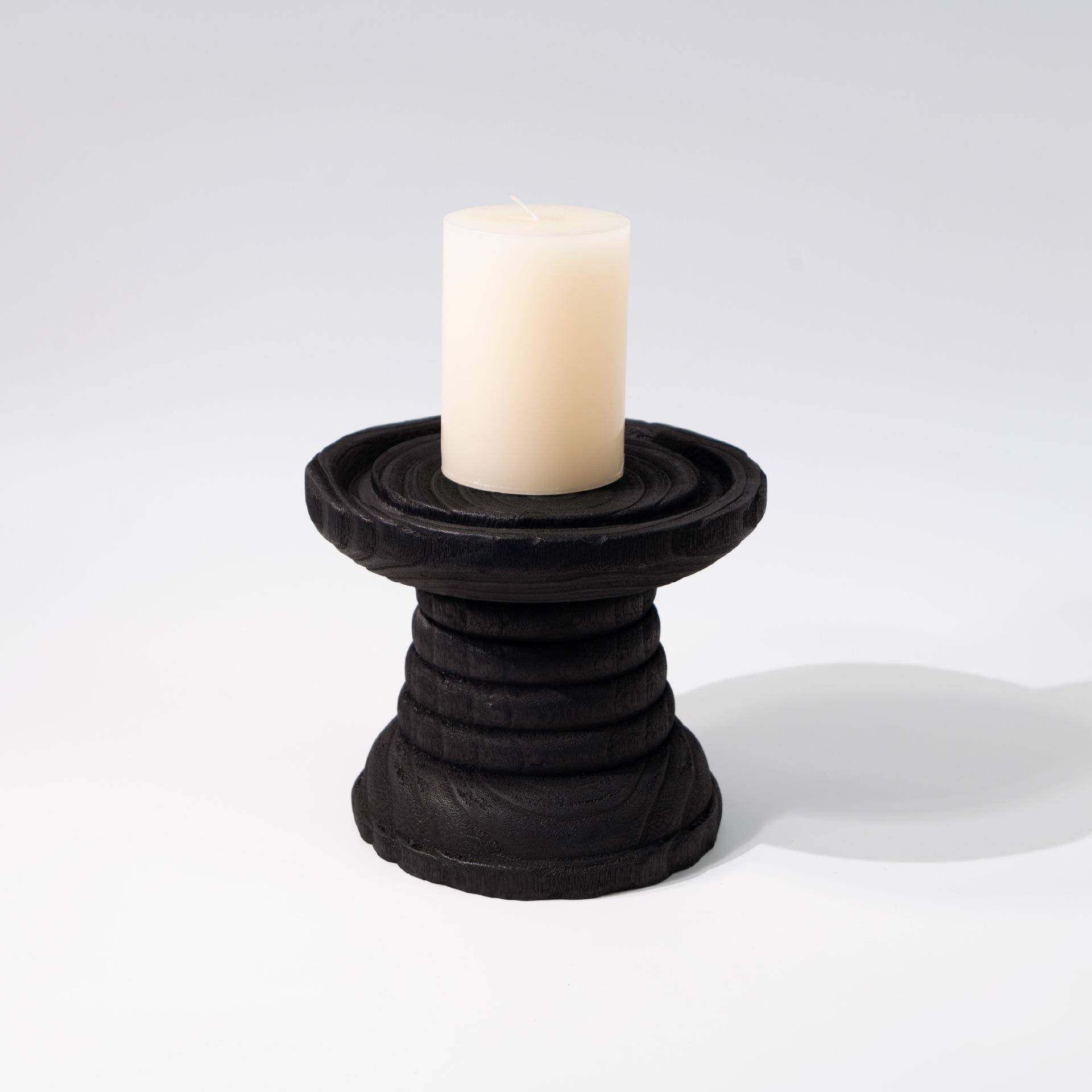 现代家板居新中式餐GT-E131蜡烛台古装饰品摆件民复宿样间玄关厅