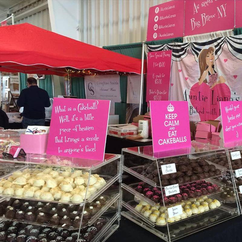 亚克力面包展示柜组装式多甜层架食品纳107防尘透收明蛋糕品陈列