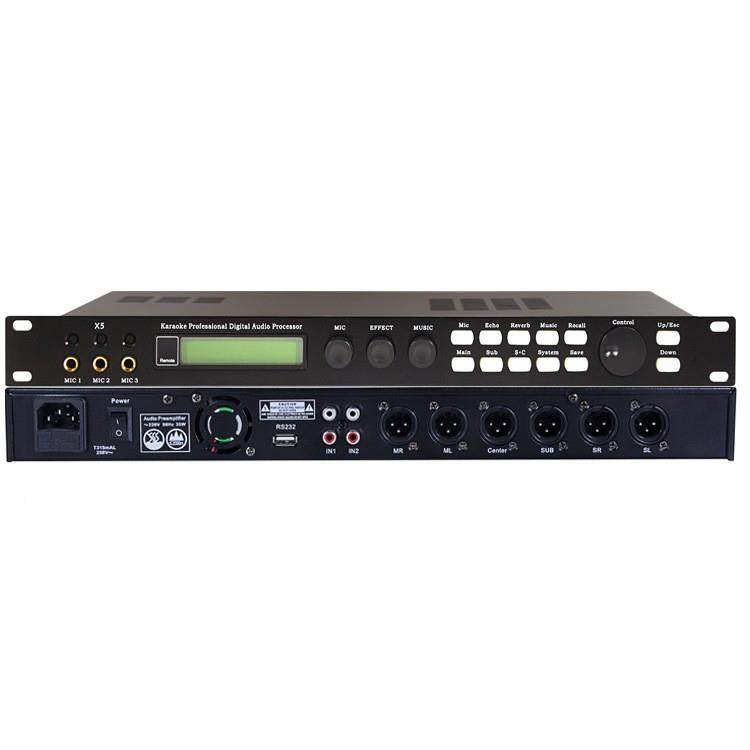 X前级数效果器卡拉OK克风音麦频处理737字器5防啸叫均衡混响