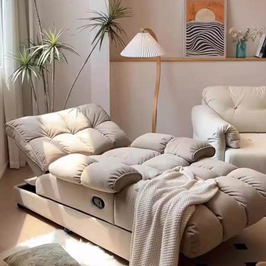 单品洛电动贵妃躺椅懒卧人客厅主卧985贵室阳台猫抓布独妃椅单人