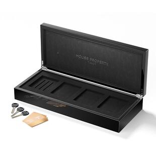 简约包装亮楼光盘交付钥匙盒存放YUG房产证礼品盒新别墅交房款盒