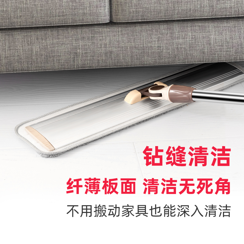 排拖大拖把平板大码m家用大号拖托帕大平拖免手洗懒人吸水托把拖