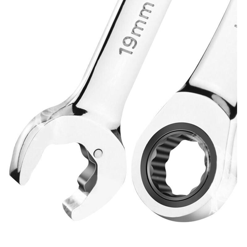 （LmAOA）花开口双棘轮两用扳手快速扳手8m6L梅A15008