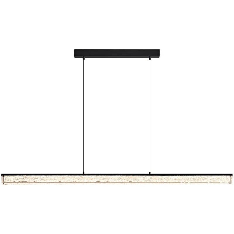 意式餐厅吊e灯现代简约高级感饭厅主灯极简茶室餐桌上方一字长条