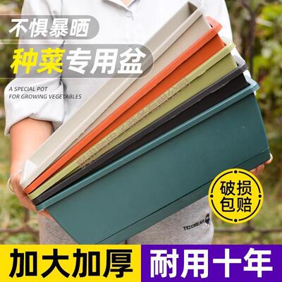 加菜厚家蔬菜莓特大号盆MG1688-K花盆阳台种菜神器盆栽庭长方形种