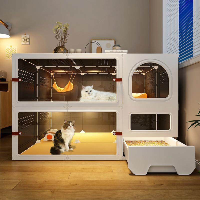 猫别墅超大自由空间带厕所抽屉式一体家用室内一室一厅一卫猫笼子,农用物资,其他肥料,淘宝优惠券,粉丝福利购,淘宝优惠卷
