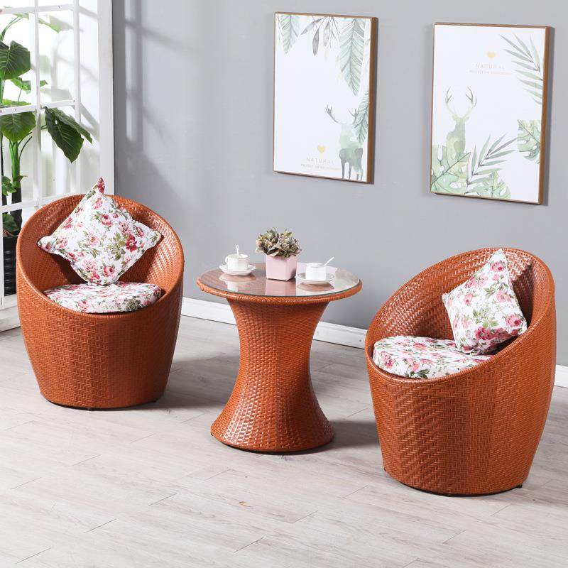 阳台茶台藤条网红家用卧室小茶几玻璃休闲小圆桌子藤椅茶桌椅组合,机械设备,其他机械设备,淘宝优惠券,粉丝福利购,淘宝优惠卷