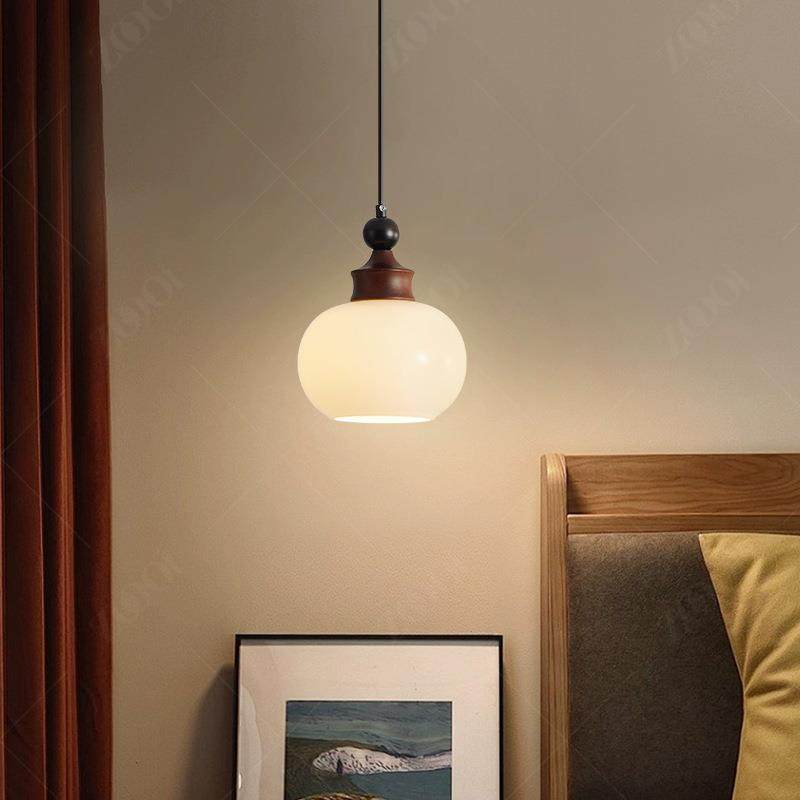 中古风卧室床头吊灯法式复古白蜡木单头柿子灯设计师创意餐厅灯具,机械设备,其他机械设备,淘宝优惠券,粉丝福利购,淘宝优惠卷