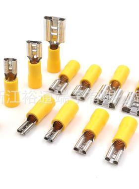 FDD预绝缘插簧母端子AWG12-10接插件口径2.8/4.8/6.3/9.4500只