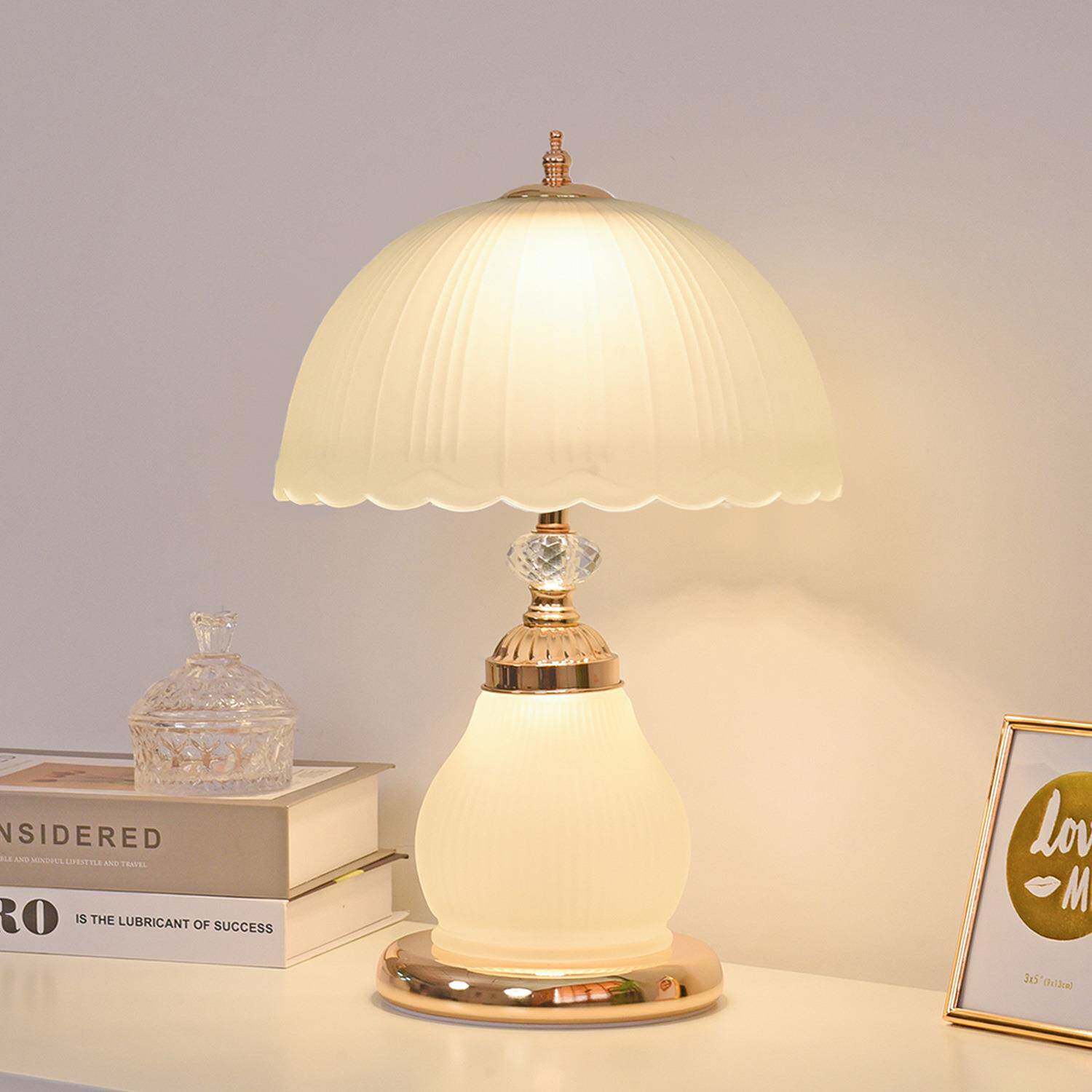 欧式水晶台灯卧室床头灯轻奢高端主卧2024新款高级感床头柜台灯