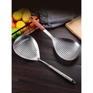 漏勺304不锈钢大漏勺细网家用厨房捞面勺捞饺子火锅漏勺商用新品