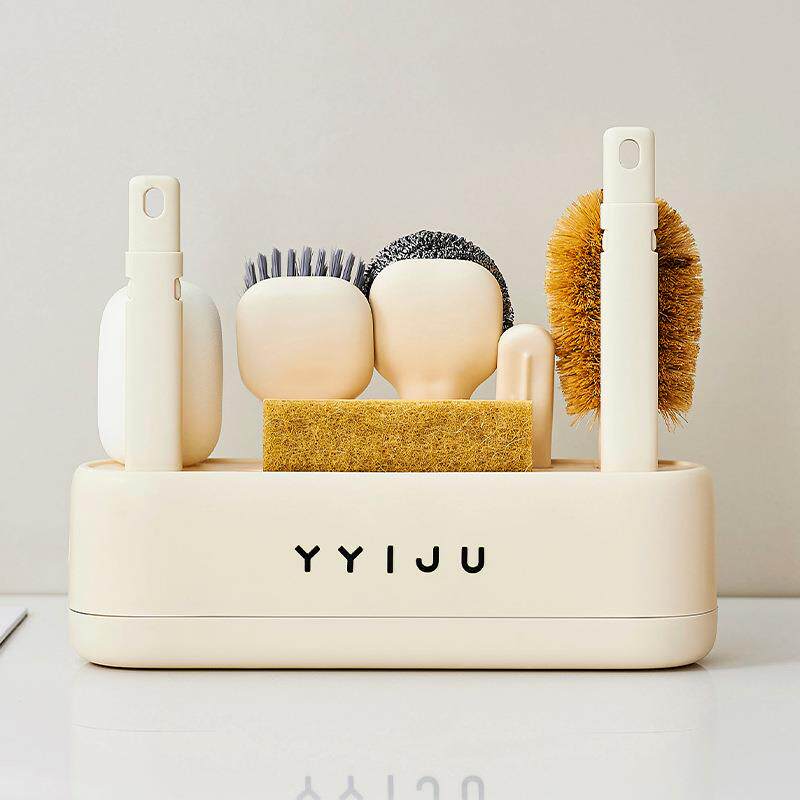 厨房收纳用具刷锅清洁刷子多功能带手柄钢丝球家用去污清洁套装 - 方达工厂店的小店49出品