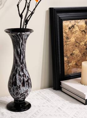 现代法式琉璃玻花器创意摆件面客厅装009饰品桌样璃板间家居设复