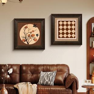 蝶蝴兰中法古级风客厅墙壁装饰画式复古小众餐厅ZFZH1480卧室挂画