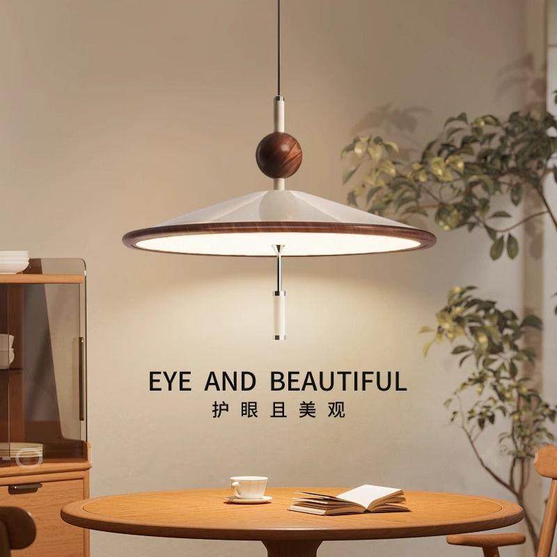 新中室式茶风风铃吊灯原木风厅吊灯高级348感房间餐侘寂禅意中古