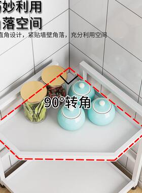 房调味料置物架用台家面不锈钢多能调功味品油盐酱醋转角CF201115