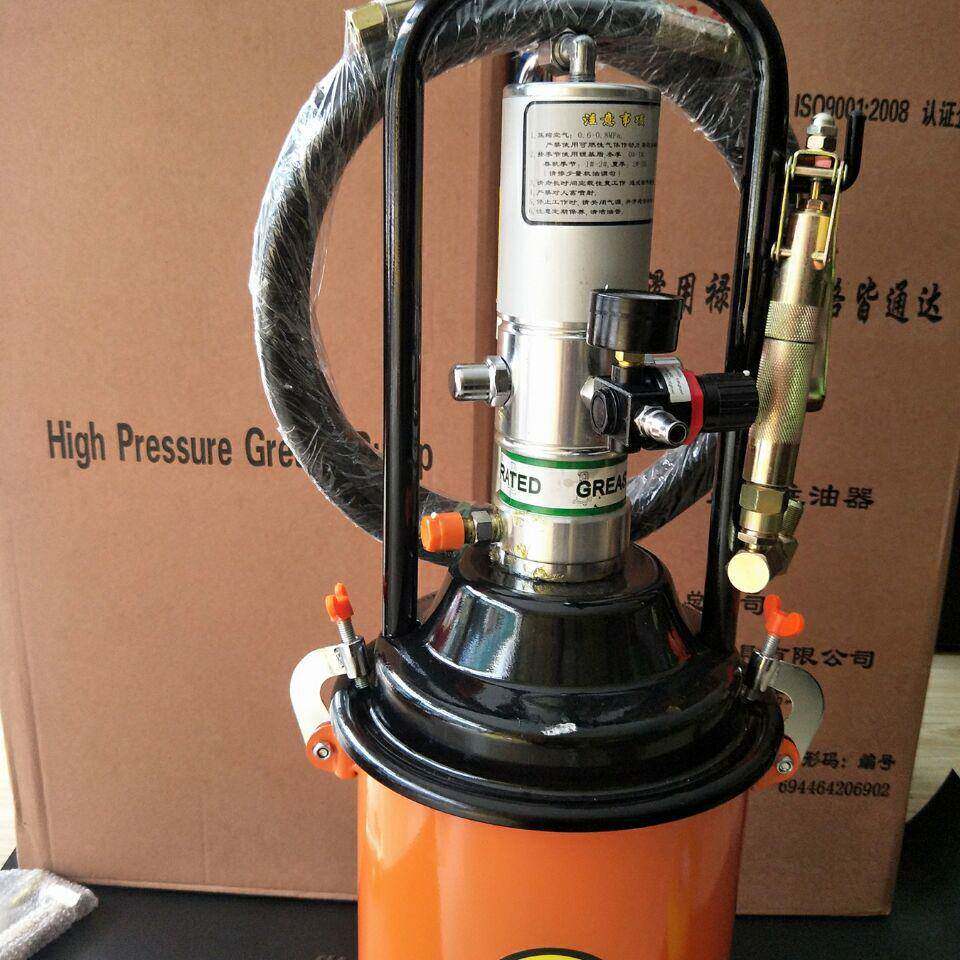气锐五金高压动注油器12升气动黄机油气动注仕油器12273升黄油枪