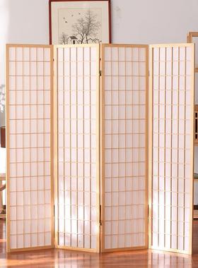 移简约现代景墙格木质日式屏玄风背关动隔断见详情客厅茶室屏风樟