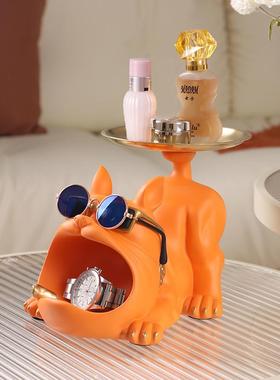 法斗犬入户关钥匙收玄纳迁盒MZ024-11门口鞋柜置物乔客卧室装饰收