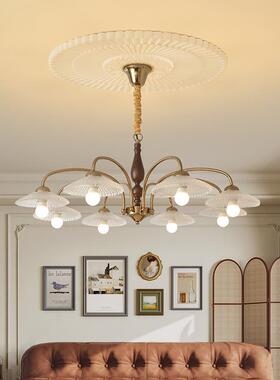 法式中古灯风客吊灯美式复41845厅古厅艺术创意卧室主餐北欧实木